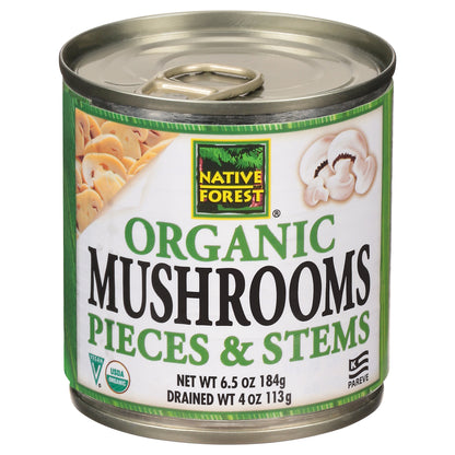 Native Forest Organic Pieces & Stems Mushrooms 6.5 oz