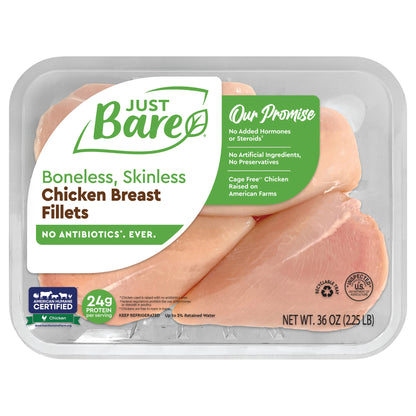 Just Bare Brand Boneless Skinless Chicken Breast Fillets