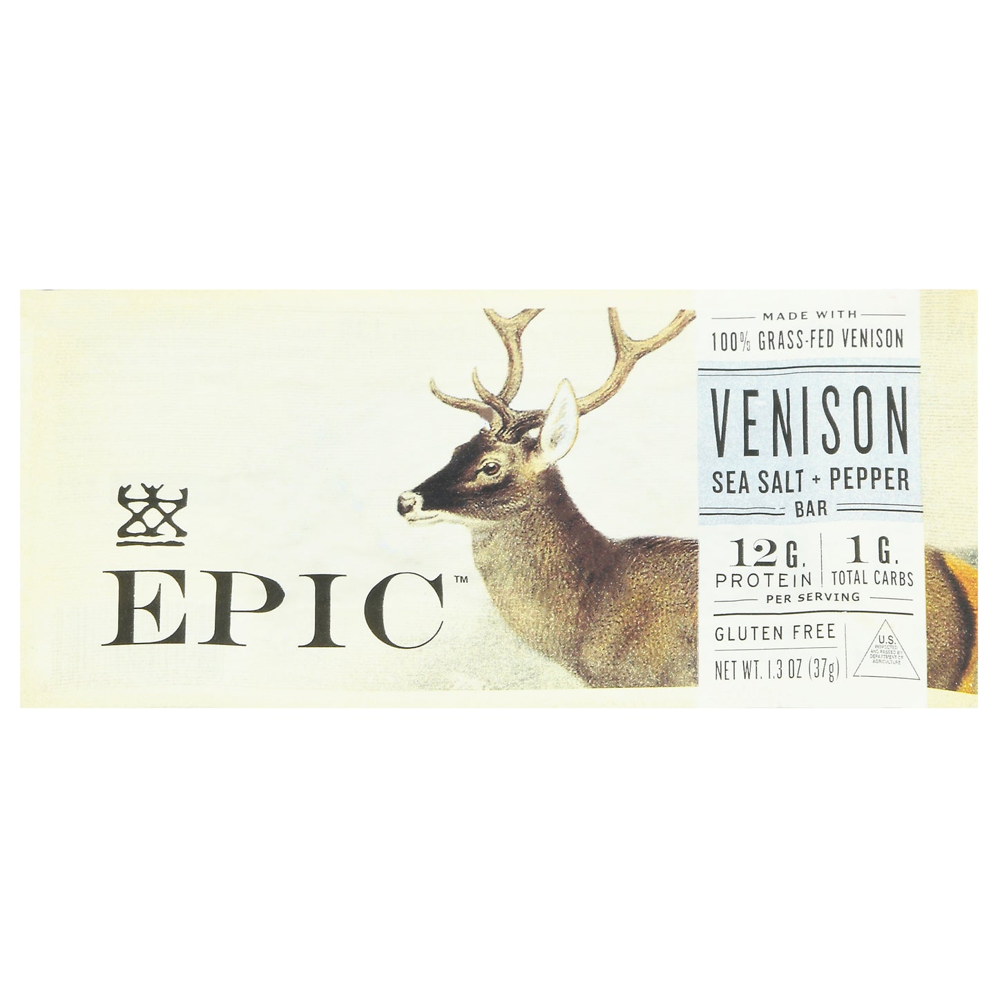Epic Venison Sea Salt + Pepper Bar 1.3 oz