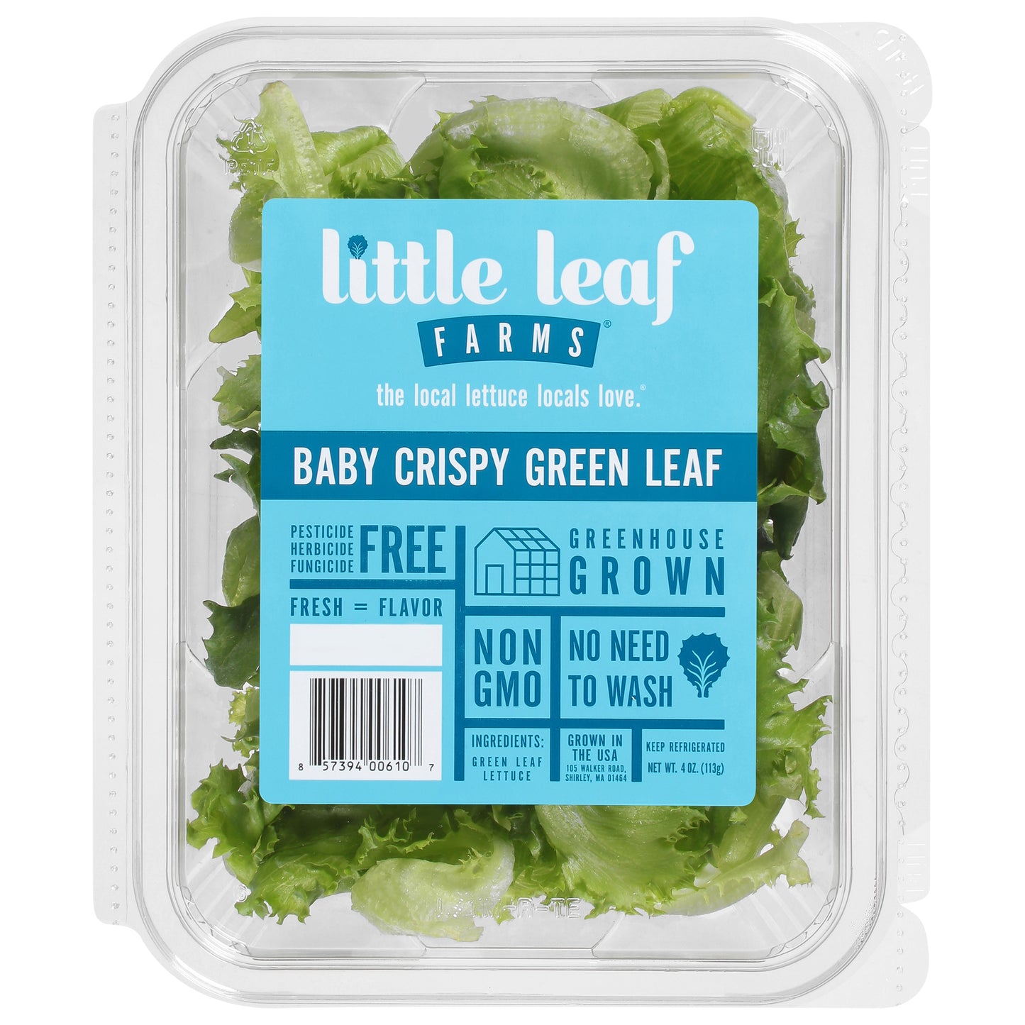 Little Leaf Farms Green Leaf Baby Crispy Lettuce 4 oz