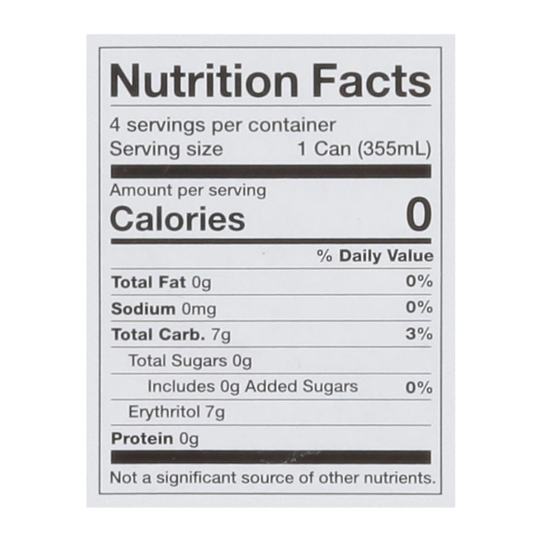 Virgil's Zero Black Cherry Soda 4 - 12 fl oz Cans