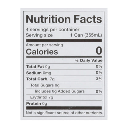 Virgil's Zero Black Cherry Soda 4 - 12 fl oz Cans