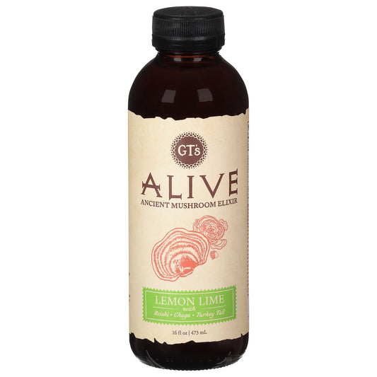 GT's Alive Lemon Lime Ancient Mushroom Elixir 16 fl oz