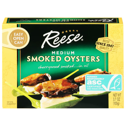 Reese Smoked Oysters Medium 3.7 oz
