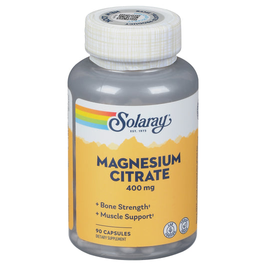 Solaray 400 mg Magnesium Citrate 90 Capsules