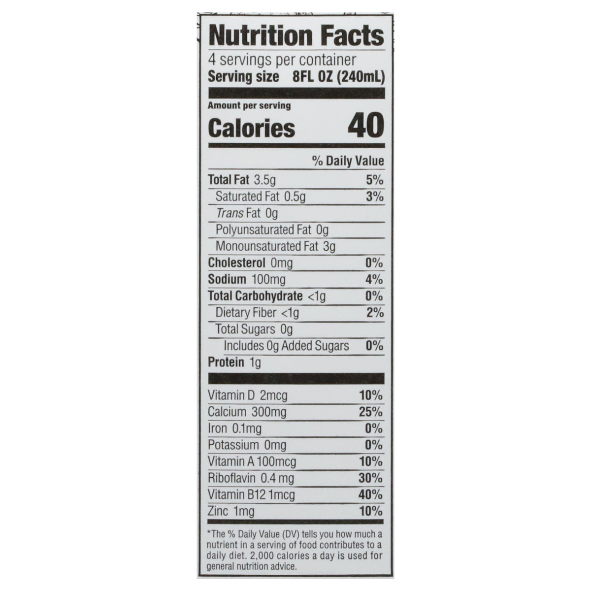 Milkadamia Unsweetened Macadamia Milk 32 fl oz