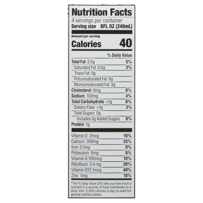 Milkadamia Unsweetened Macadamia Milk 32 fl oz