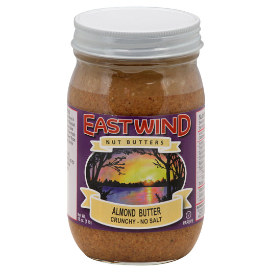 East Wind Almond Butter 16 oz - Crunchy