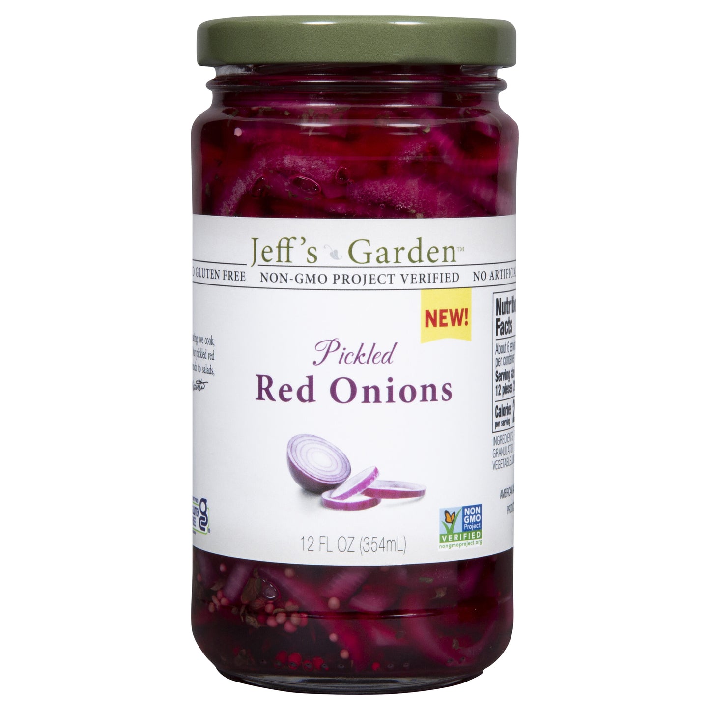 Jeff's Garden Pickled Red Onions, 12 fl oz