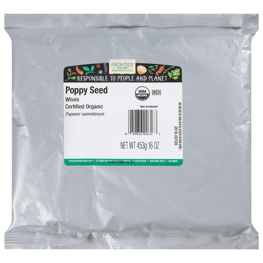 Frontier Co-op Whole Poppy Seed 16 oz
