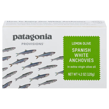 Patagonia Provisions Spanish White Lemon Olive Anchovies 4.2 oz