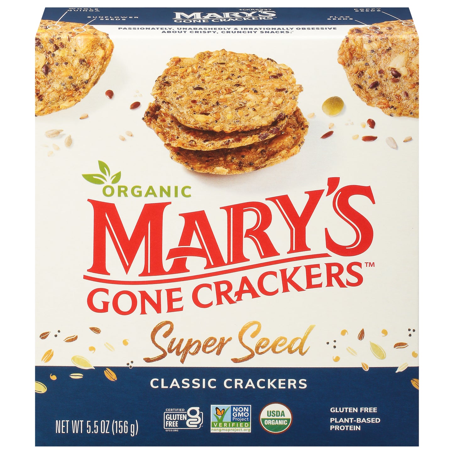Mary's Gone Crackers Super Seed Organic Classic Crackers 5.5 oz