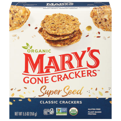 Mary's Gone Crackers Super Seed Organic Classic Crackers 5.5 oz