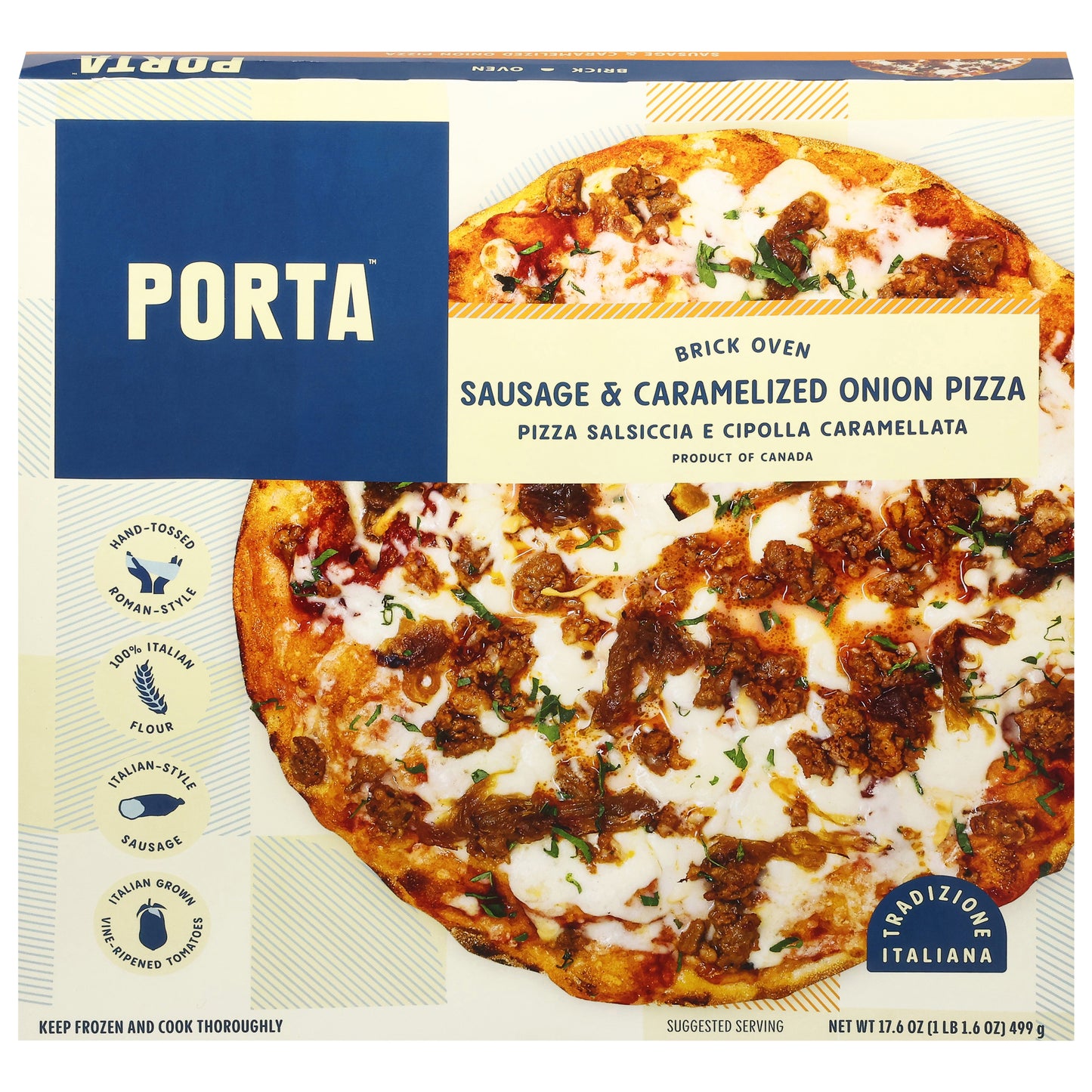 Porta Brick Oven Sausage & Caramelized Onion Pizza 17.6 oz