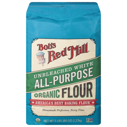Bob's Red Mill All-Purpose Unbleached White Organic Flour 5 lb