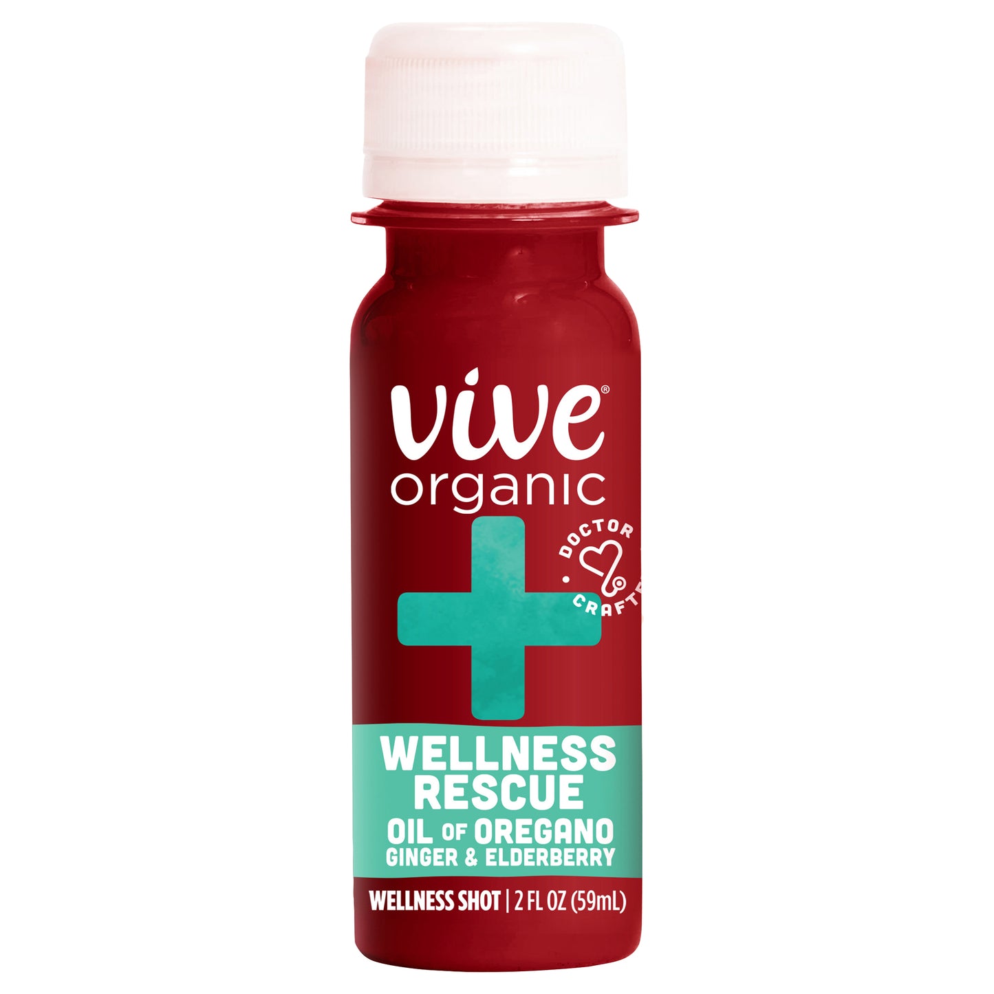 Vive Organic Wellness Rescue Shot- Oil of Oregano & Ginger (2oz bottle)