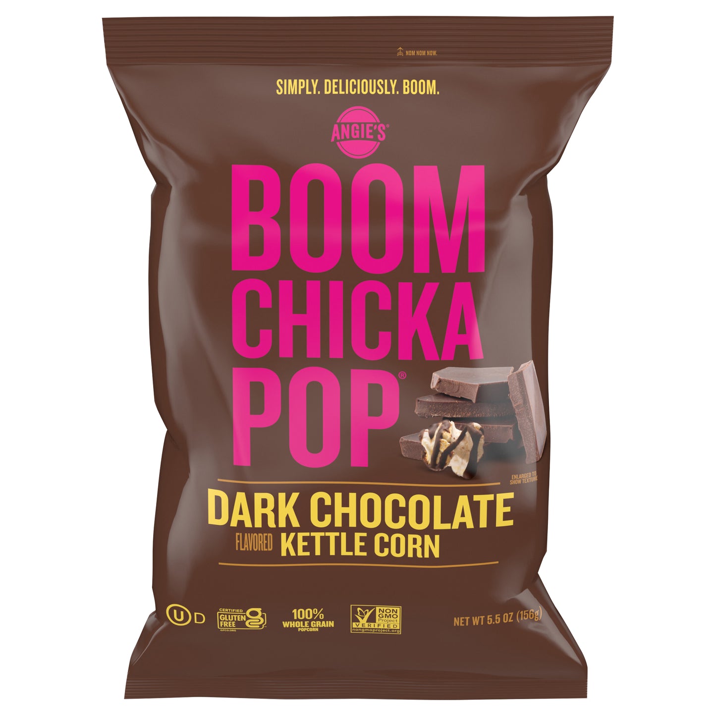 Angie's BOOMCHICKAPOP Dark Chocolate Drizzled Sea Salt Kettle Corn Popcorn, 5.5 oz.