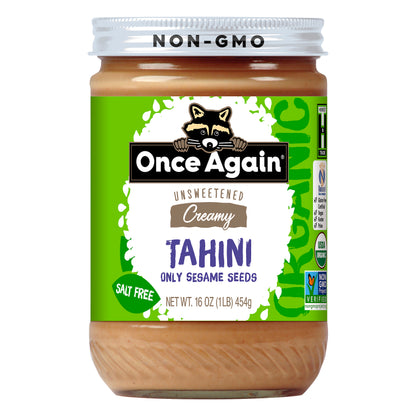 Once Again Organic Creamy Unsweetened Tahini 16 oz
