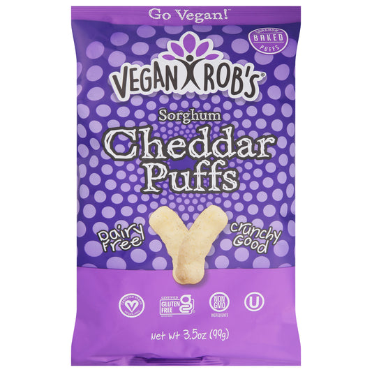 Vegan Rob's Sorghum Baked Cheddar Puffs 3.5 oz
