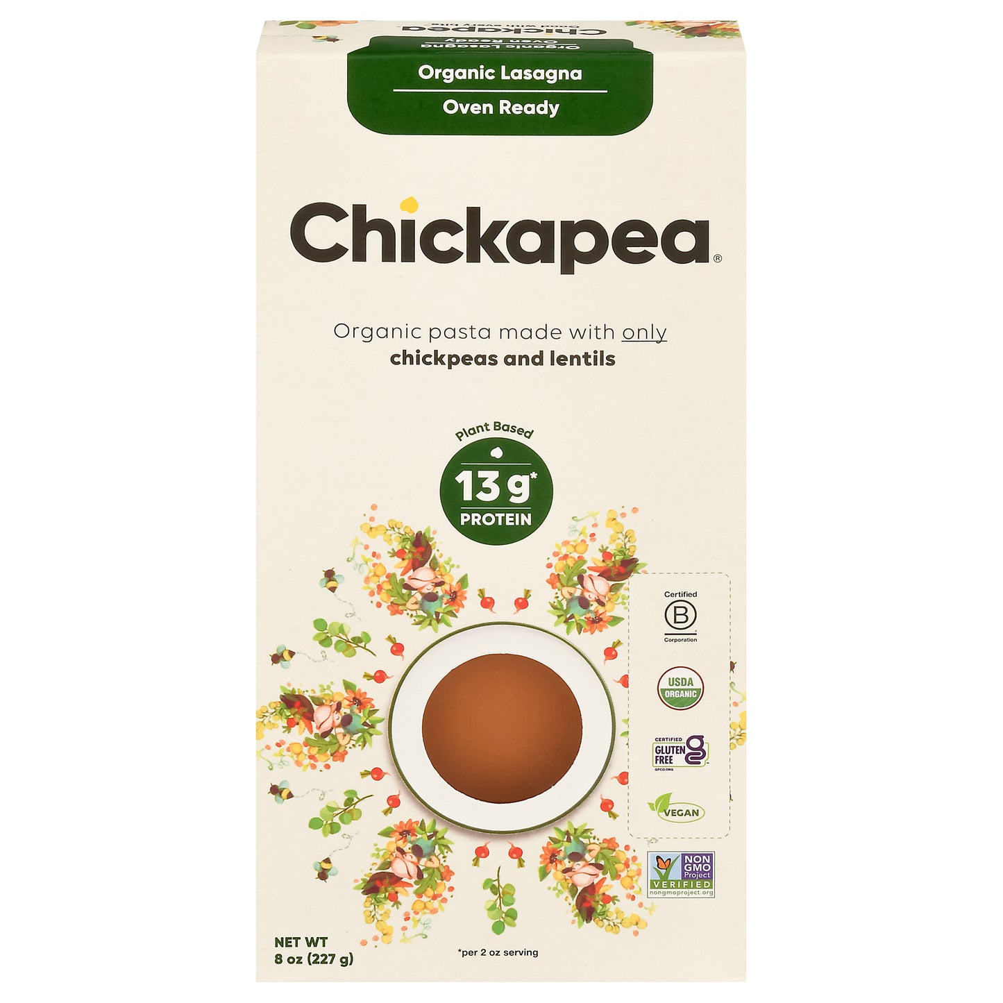 Chickapea Organic Lasagna 8 oz