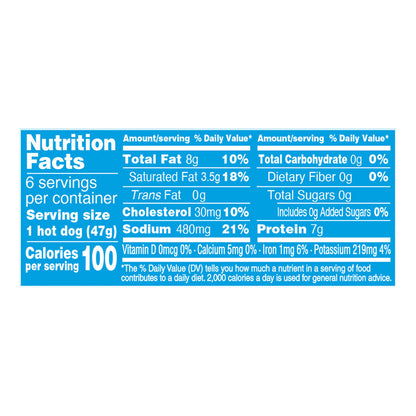 Applegate Natural Uncured Beef Hot Dog, 10oz