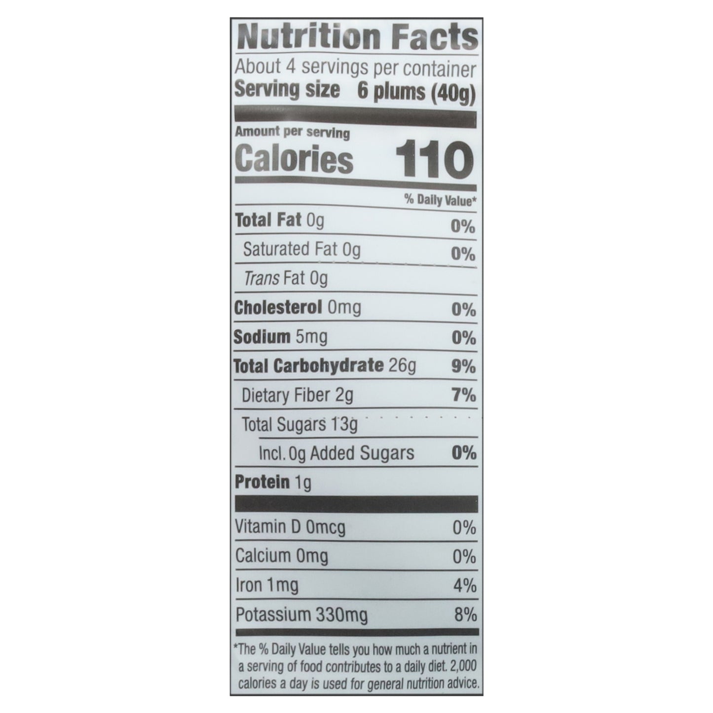 Made in Nature Snacklife Dried Organic Plums 6 oz