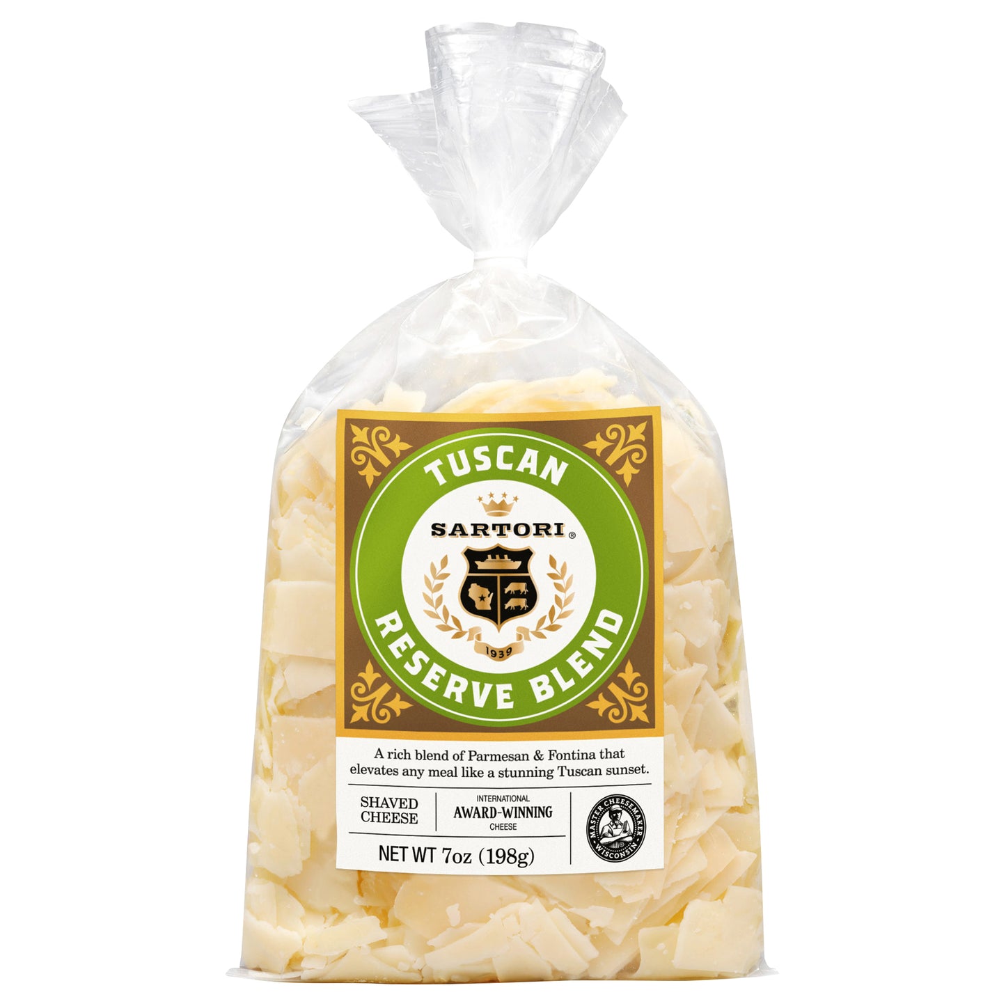 Sartori Tuscan Reserve Blend Shaved Cheese 7 oz