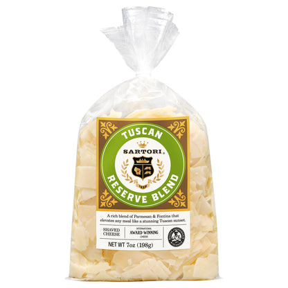 Sartori Tuscan Reserve Blend Shaved Cheese 7 oz