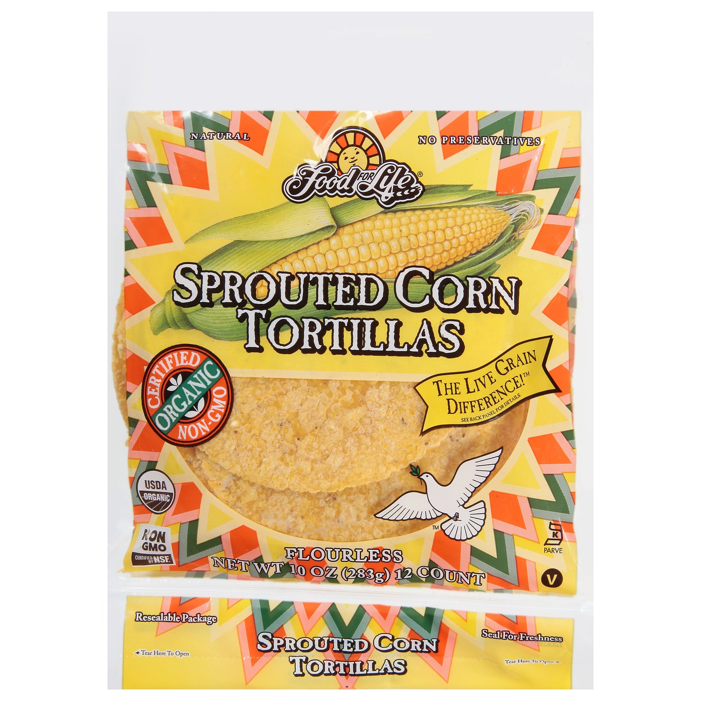 Food For Life Sprouted Corn Tortillas 12 ea