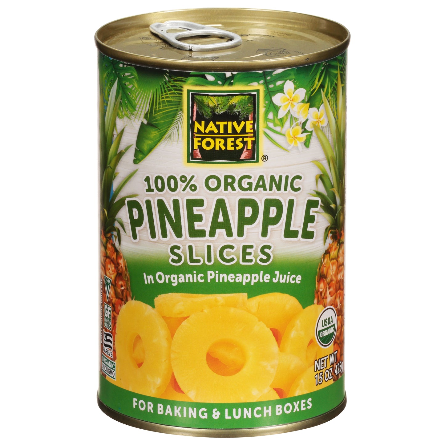 Native Forest 100% Organic Pineapple Slices 15 oz