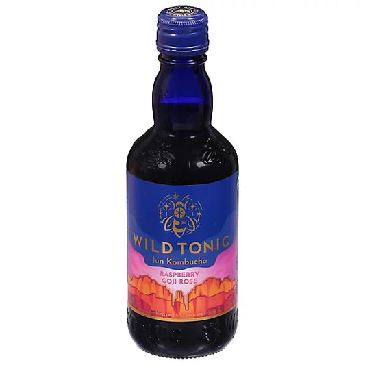 Wild Tonic Jun Kombucha, Raspberry Goji Rose 12 Fl Oz