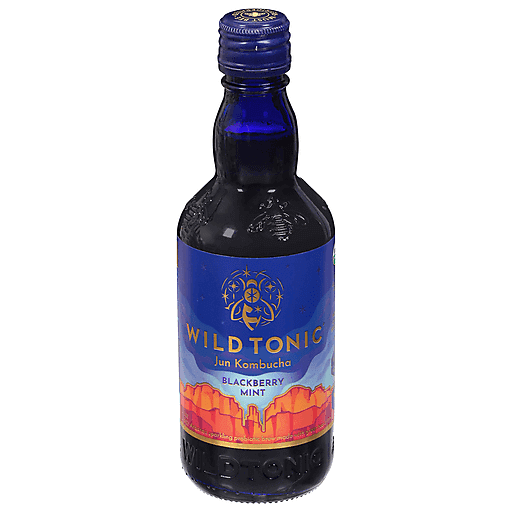 Wild Tonic Jun Kombucha, Blackberry Mint 12 Fl Oz