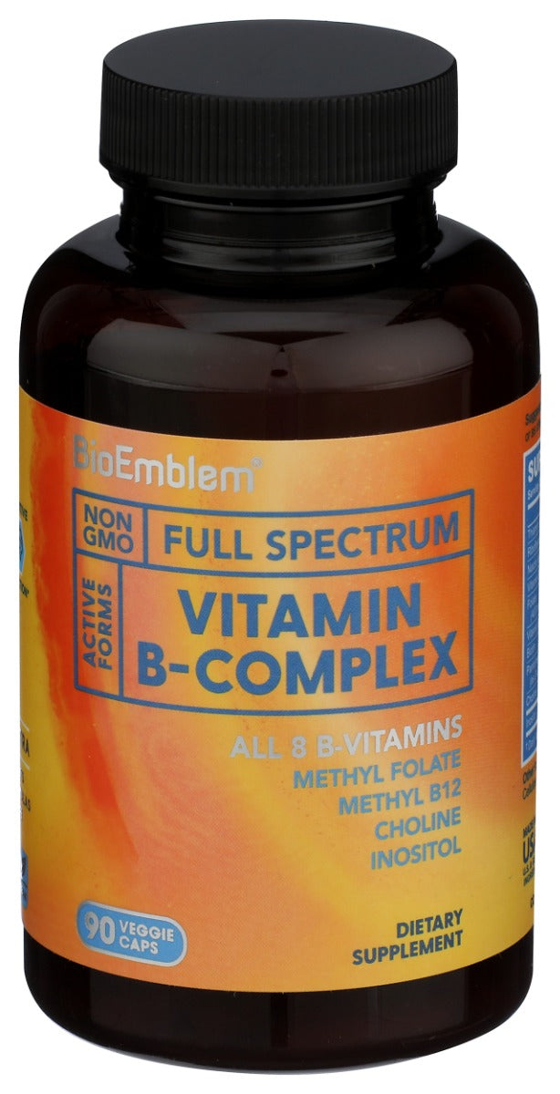 BioEmblem Vitamin B-Complex, 90 Veggie Caps