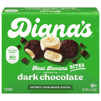 Diana's Real Dark Chocolate Banana Bites 8 oz