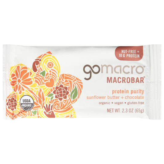 GoMacro Sunflower Butter + Chocolate MacroBar 2.3 oz