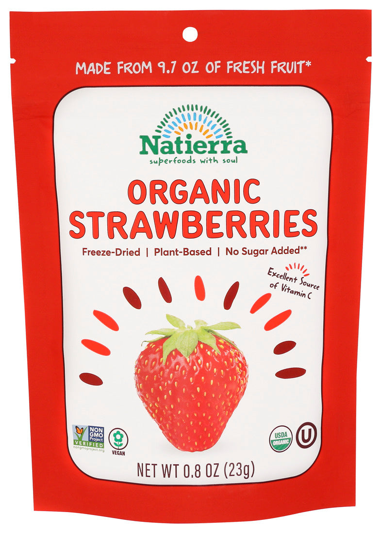 Natierra, Organic Strawberries, .8 Oz