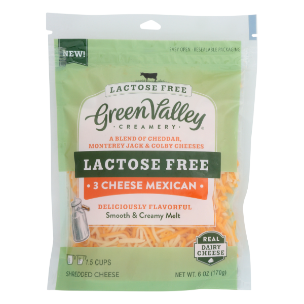 Green Valley Creamery Mexican Blend Lactose Free Shredded Cheese