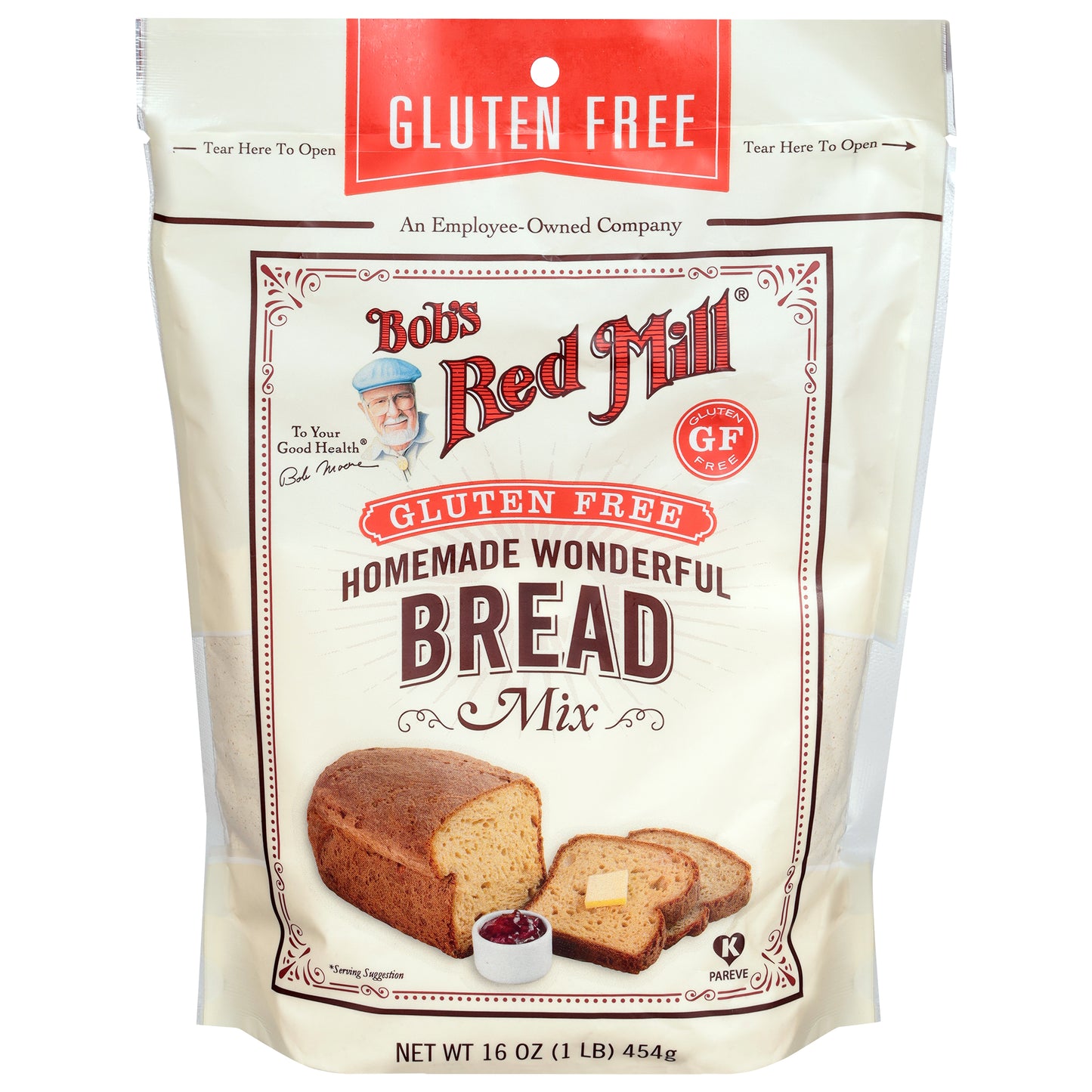 Bob's Red Mill Gluten Free Homemade Wonderful Bread Mix 16 oz
