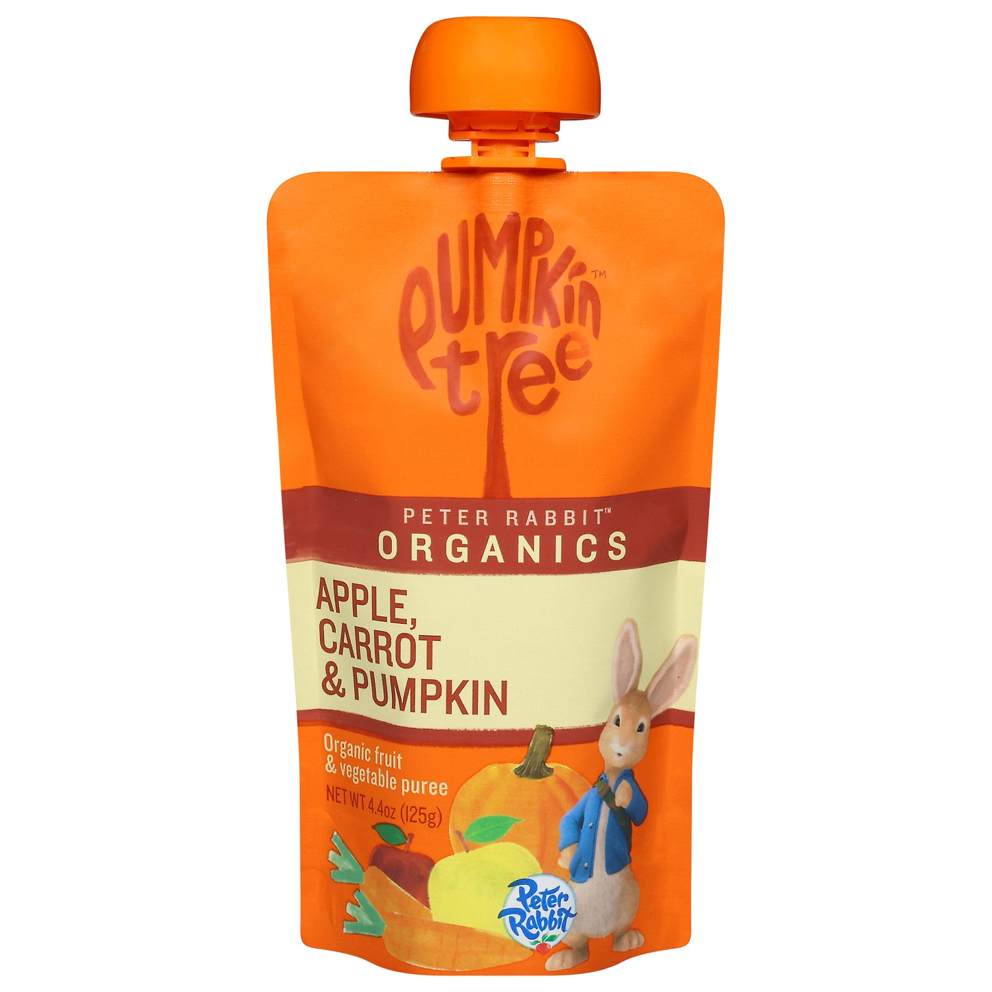 Pumpkin Tree Peter Rabbit Organics Organic Apple, Carrot & Pumpkin Fruit & Vegetable Puree 4.4 oz