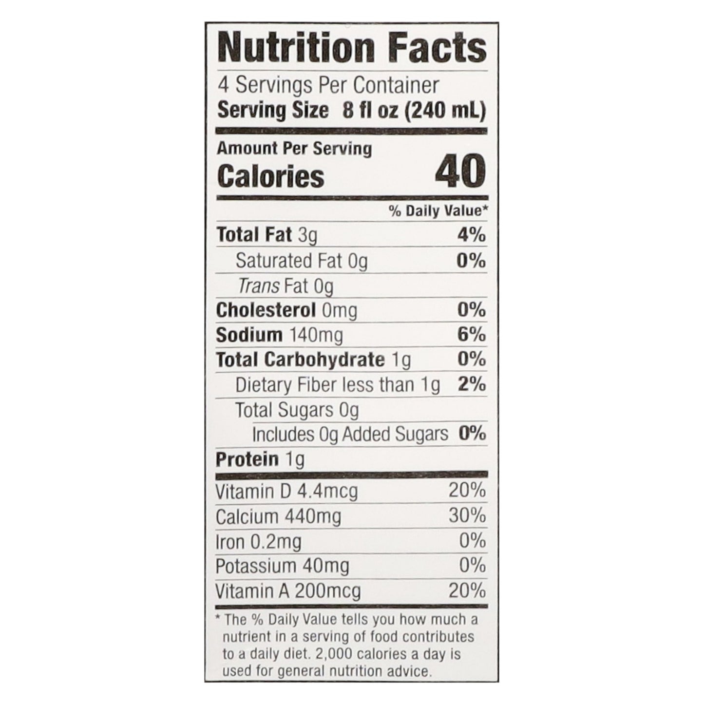 Califia Farms Dairy Free Unsweetened Vanilla Almondmilk 32 fl oz