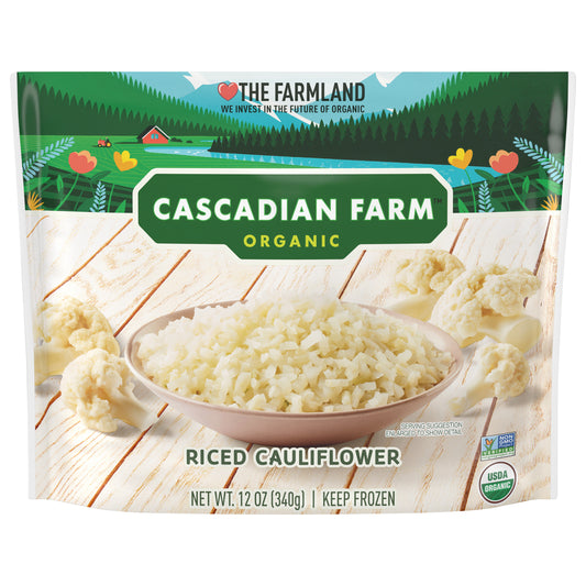 Cascadian Farm Organic Riced Cauliflower, Frozen Vegetables, 12 oz.