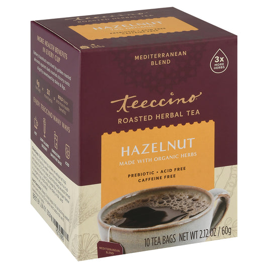 Teeccino Hazelnut Herbal Tea Bags 10 ea
