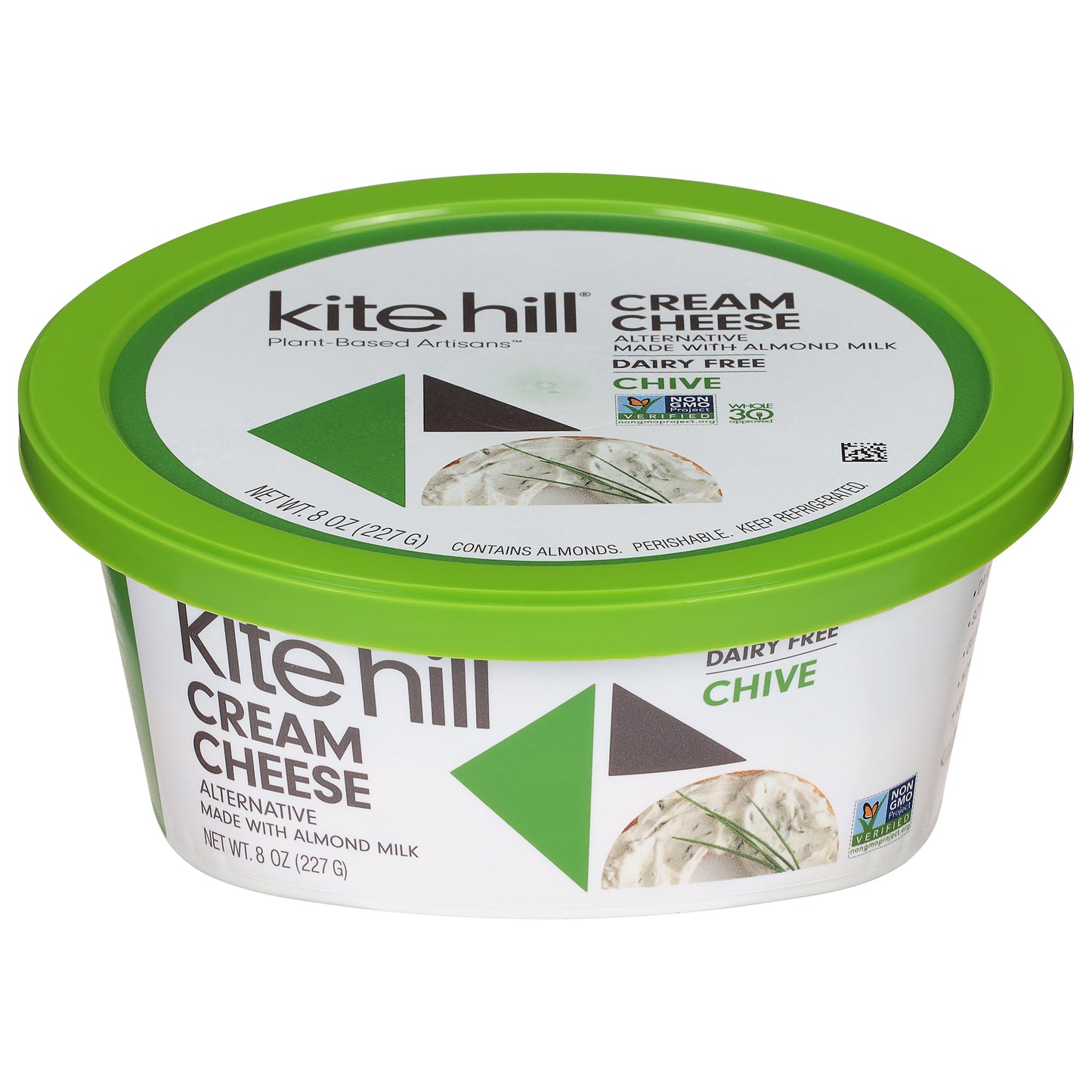 Kite Hill Dairy Free Chive Cream Cheese Alternative 8 oz