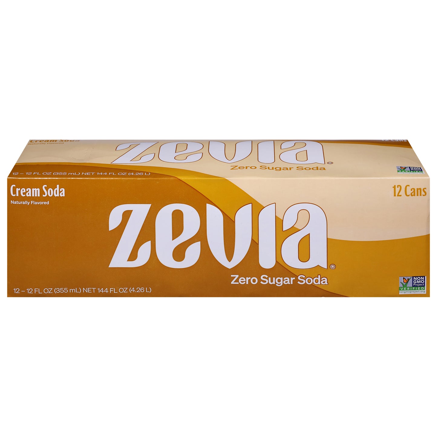 Zevia Zero Sugar Cream Soda 12 - 12 fl oz Cans