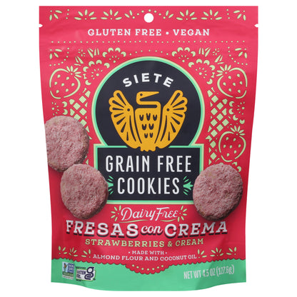 Siete Grain Free Strawberries & Cream Cookies 4.5 oz