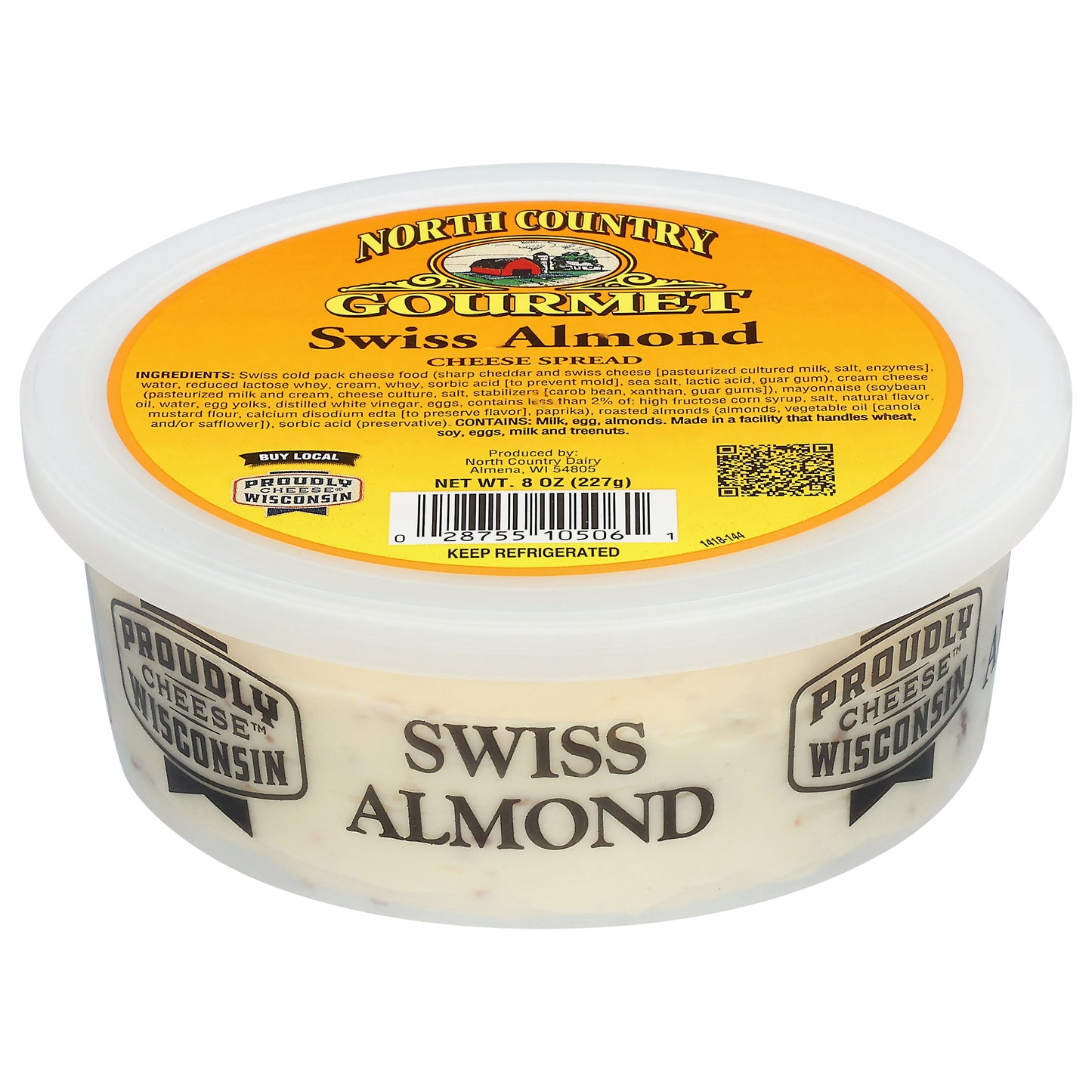 North Country Gourmet Swiss Almond Cheese Spread 8 oz