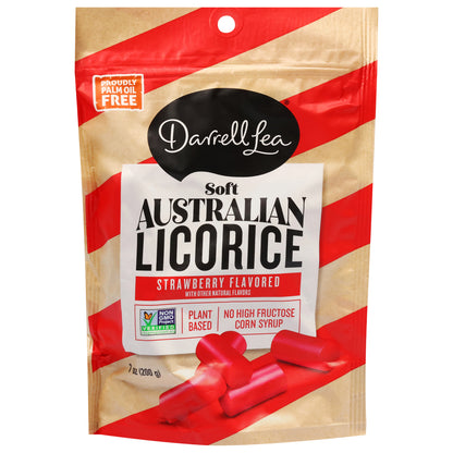 Darell Lea Soft Australia Strawberry Flavored Licorice 7 oz