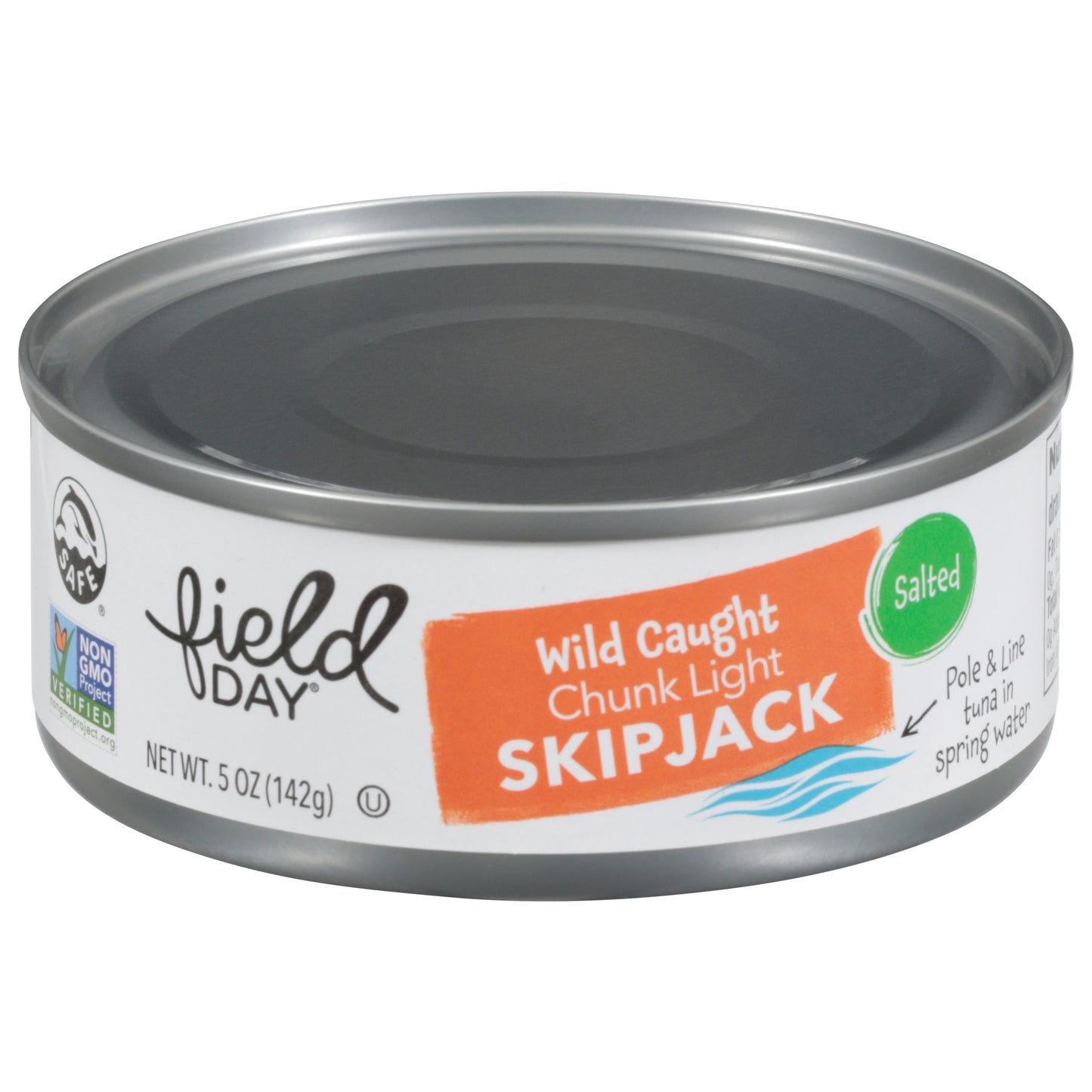 Field Day Salted Chunk Wild Caught Light Skipjack 5 oz