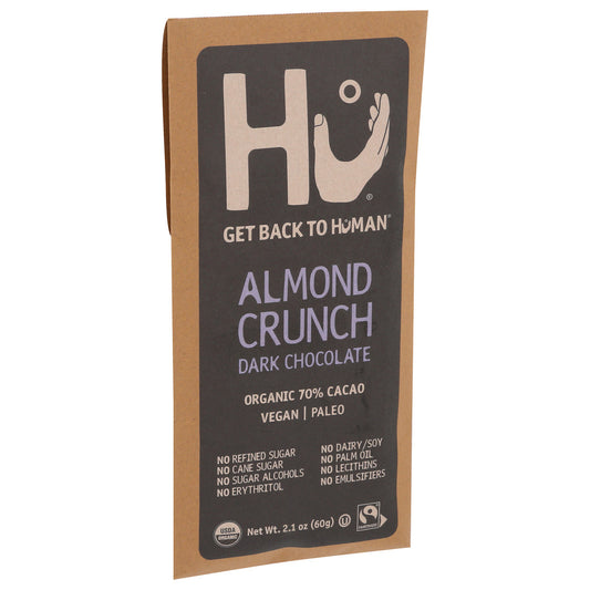 Hu Kitchen, Organic Dark Chocolate Almond Crunch Bar, 2.1 Oz