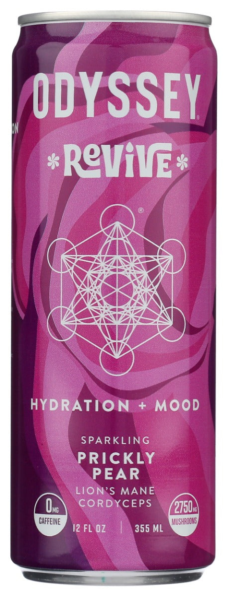 Odyssey Elixir Revive Focus & Mood Sparkling Prickly Pear Drink